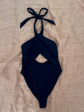Same “Skin by Same” Halter Swimsuit in Black